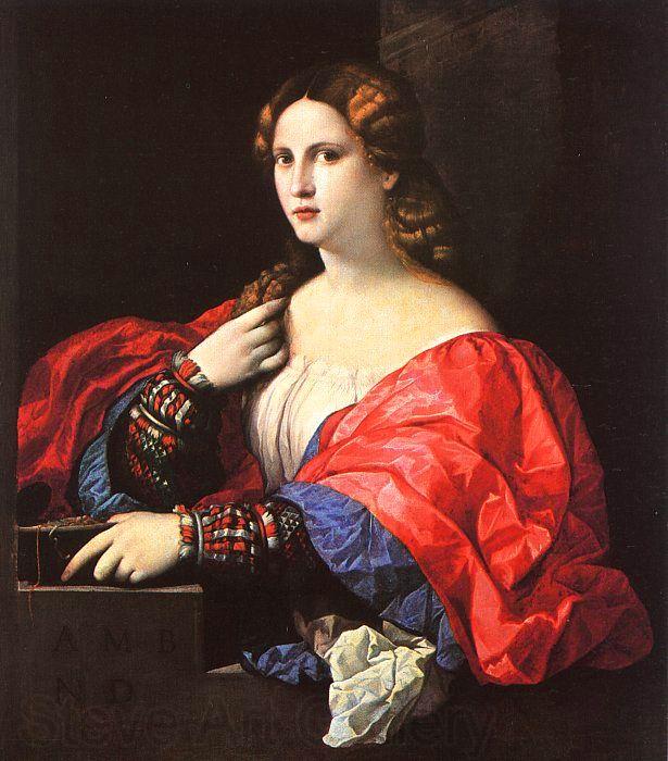Palma Vecchio Portrait of a Woman Germany oil painting art